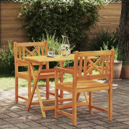 Chaise de jardin 2 pcs 56 x 56 x 90 cm Bois d'Acacia Massif 531400531400