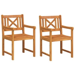 Chaise de jardin 2 pcs 56 x 56 x 90 cm Bois d'Acacia Massif 531400531400