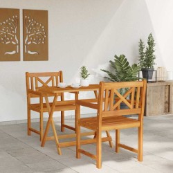 Chaise de jardin 2 pcs 56 x 56 x 90 cm Bois d'Acacia Massif 531400531400