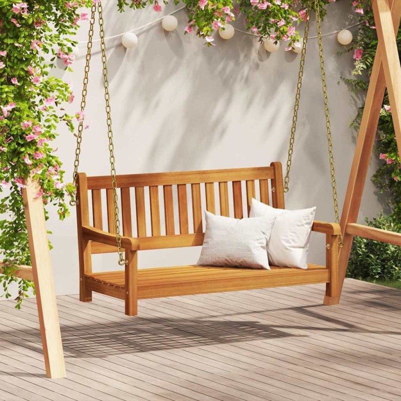 Banc Balançoire Marron 110 x 56 x 58.5 cm Bois d'Acacia Massif 531407531407