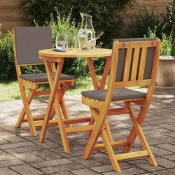 Ensemble bistrot 3 pcs Huile Naturelle Bois d'Acacia Massif 531408531408