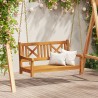 Banc Balançoire Marron 110 x 56 x 58.5 cm Bois d'Acacia Massif 531409531409