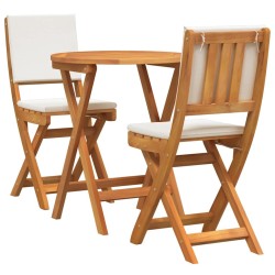 Ensemble bistrot 3 pcs Huile Naturelle Bois d'Acacia Massif 531414531414
