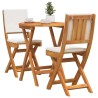 Ensemble bistrot 3 pcs Huile Naturelle Bois d'Acacia Massif 531414531414