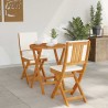 Ensemble bistrot 3 pcs Huile Naturelle Bois d'Acacia Massif 531414531414