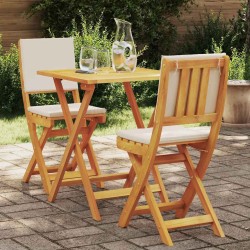 Ensemble bistrot 3 pcs Huile Naturelle Bois d'Acacia Massif 531416531416