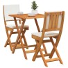 Ensemble bistrot 3 pcs Huile Naturelle Bois d'Acacia Massif 531416531416