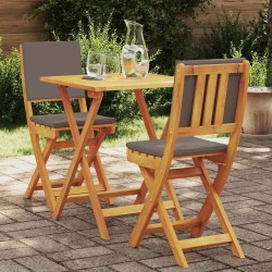 Ensemble bistrot 3 pcs Huile Naturelle Bois d'Acacia Massif 531417531417