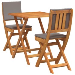 Ensemble bistrot 3 pcs Huile Naturelle Bois d'Acacia Massif 531417531417