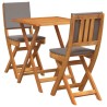 Ensemble bistrot 3 pcs Huile Naturelle Bois d'Acacia Massif 531417531417