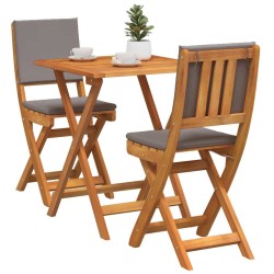 Ensemble bistrot 3 pcs Huile Naturelle Bois d'Acacia Massif 531417531417