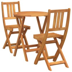 Ensemble bistrot 3 pcs Huile Naturelle Bois d'Acacia Massif 531418531418