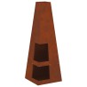 Braise Marron 35 x 35 x 100 cm Acier Corten 531420531420