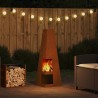 Braise Marron 35 x 35 x 100 cm Acier Corten 531420531420