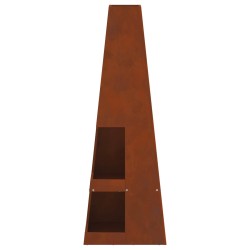 Braise Marron 35 x 35 x 100 cm Acier Corten 531420531420