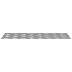 Nez de marche Rectangulaire 2 pcs Argenté 60 x 20 cm Aluminium 531421531421