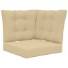 Coussin de canapé d'extérieur 3 pcs Beige Polyester 531422531422