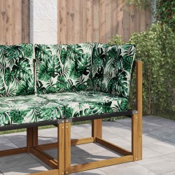 Coussin de canapé d'extérieur 3 pcs Motif feuille Polyester 531424531424