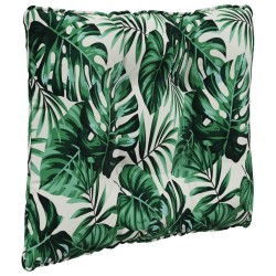 Coussin de canapé d'extérieur 3 pcs Motif feuille Polyester 531424531424
