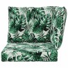 Coussin de canapé d'extérieur 3 pcs Motif feuille Polyester 531424531424