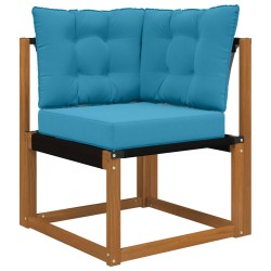Coussin de canapé d'extérieur 3 pcs Bleu royal Polyester 531425531425