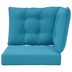 Coussin de canapé d'extérieur 3 pcs Bleu royal Polyester 531425531425