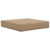 Coussin de canapé d'extérieur 3 pcs Taupe Polyester 531426531426