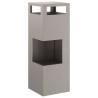 Braise Marron 35 x 35 x 100 cm Acier patiné 531427531427