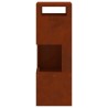 Braise Marron 35 x 35 x 100 cm Acier patiné 531427531427