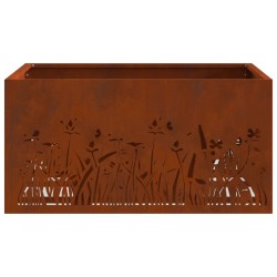 Foyer de cheminée Marron 60 x 60 x 30 cm Acier patiné 531428531428