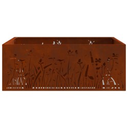 Foyer de cheminée Marron 80 x 80 x 30 cm Acier patiné 531430531430