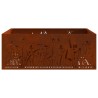 Foyer de cheminée Marron 80 x 80 x 30 cm Acier patiné 531430531430