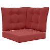 Coussin de canapé d'extérieur 3 pcs Bordeaux Polyester 531431531431