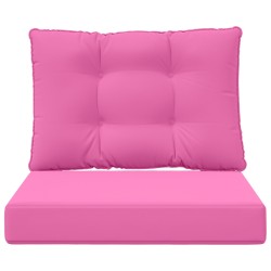 Coussin de canapé d'extérieur 2 pcs Rose Polyester 531435531435
