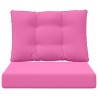 Coussin de canapé d'extérieur 2 pcs Rose Polyester 531435531435