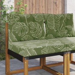 Coussin de canapé d'extérieur 2 pcs Modèle feuille Polyester 531436531436