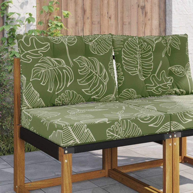 Coussin de canapé d'extérieur 2 pcs Modèle feuille Polyester 531436531436