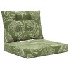 Coussin de canapé d'extérieur 2 pcs Modèle feuille Polyester 531436531436