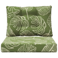 Coussin de canapé d'extérieur 2 pcs Modèle feuille Polyester 531436531436