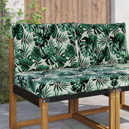 Coussin de canapé d'extérieur 2 pcs Motif feuille Polyester 531437531437