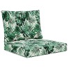 Coussin de canapé d'extérieur 2 pcs Motif feuille Polyester 531437531437