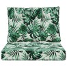 Coussin de canapé d'extérieur 2 pcs Motif feuille Polyester 531437531437