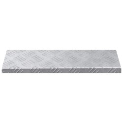 Nez de marche 5 pcs Argenté 60 x 18 x 2,5 cm Aluminium 531438531438