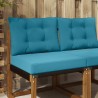 Coussin de canapé d'extérieur 2 pcs Bleu royal Polyester 531439531439