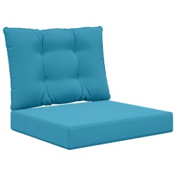 Coussin de canapé d'extérieur 2 pcs Bleu royal Polyester 531439531439