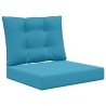 Coussin de canapé d'extérieur 2 pcs Bleu royal Polyester 531439531439