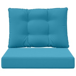 Coussin de canapé d'extérieur 2 pcs Bleu royal Polyester 531439531439