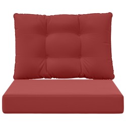 Coussin de canapé d'extérieur 2 pcs Bordeaux Polyester 531440531440