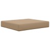 Coussin de canapé d'extérieur 2 pcs Taupe Polyester 531441531441