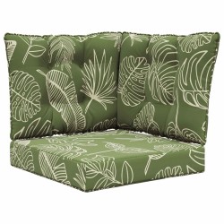 Coussin de canapé d'extérieur 3 pcs Modèle feuille Polyester 531444531444